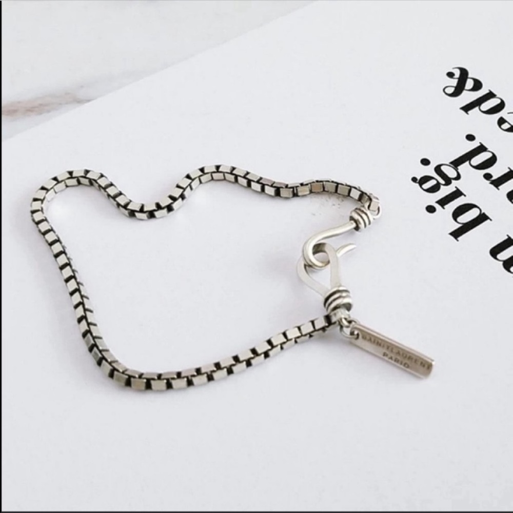 NEW 925 STERLING SILVER CHAIN BRACELET, NICE BRACELET, CUTE BRACELET - Picture 5 of 7